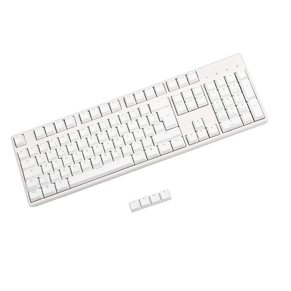 YMDK 105 German ISO Double Shot PBT Shine Through OEM Profile Keycap set Suitable For Cherry MX Switches Mechanical Keyboard