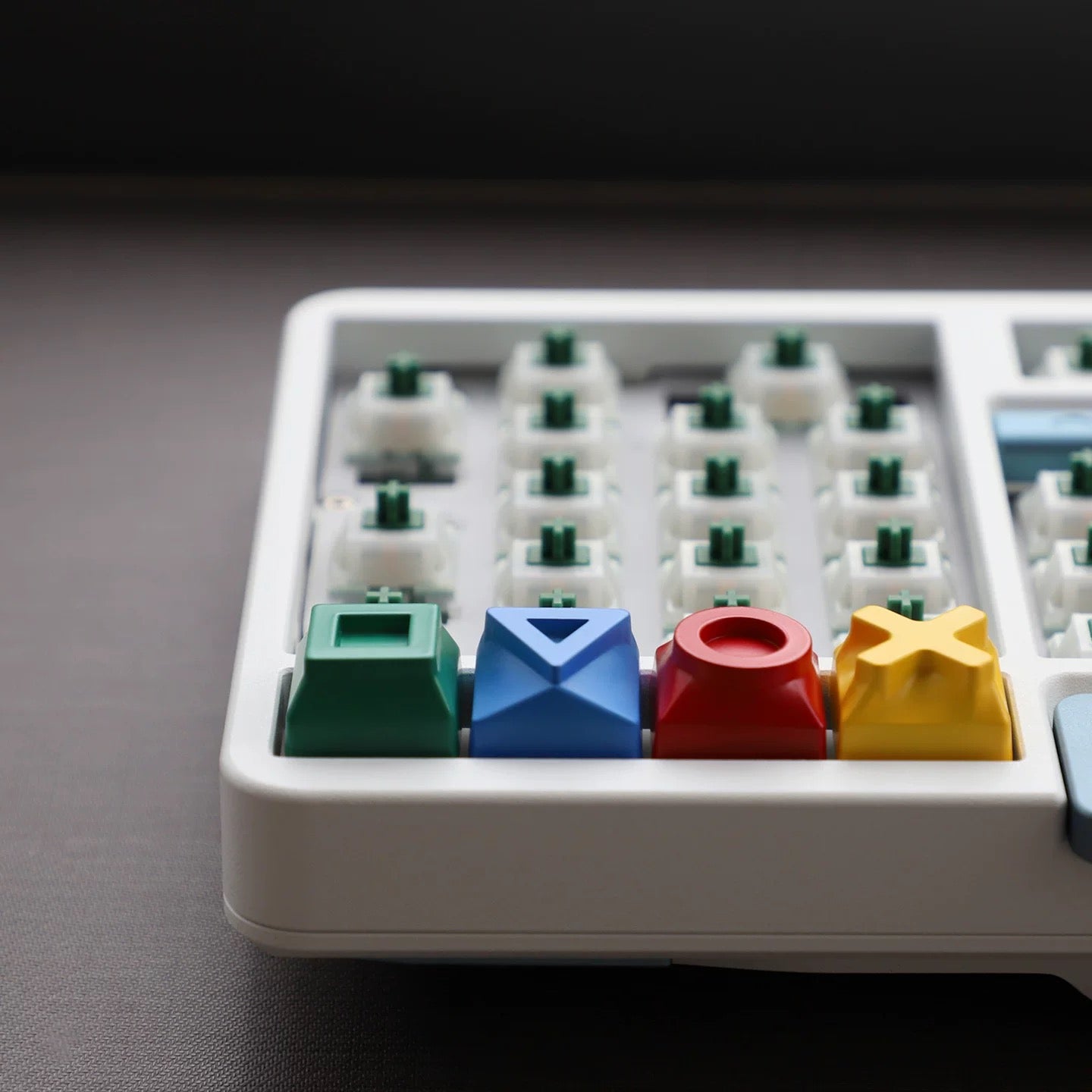 YMDK Metal Game Console Keycaps Arrow Keys Custom Mechanical Keyboard Caps Full Alloy Gaming Key Caps Set for Personality Stress Relief