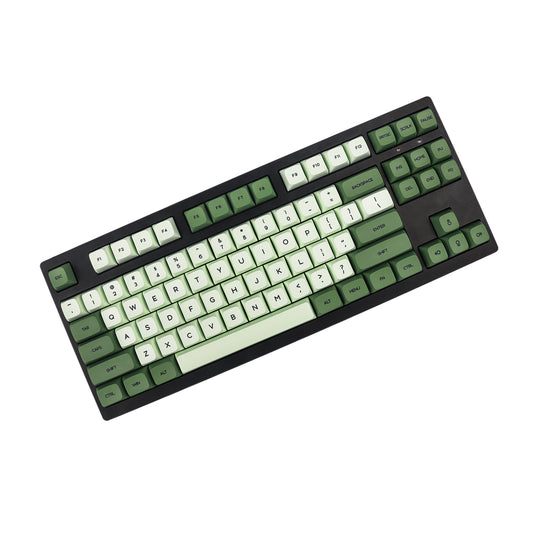 YMDK Matcha 125 Keycaps(Dye Sub ZDA Profile English Japanese Korean Russian)