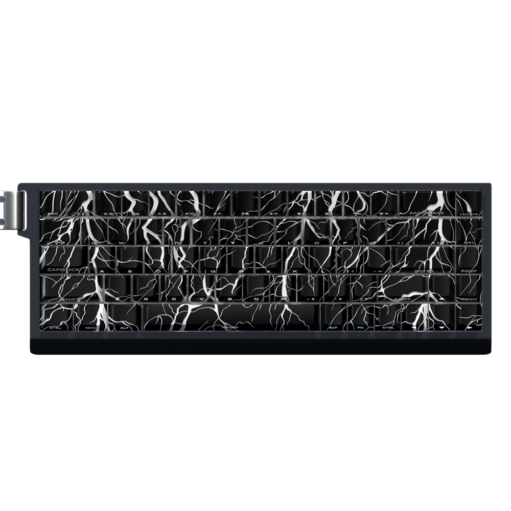 YMDK Lightning 140 Key Keycaps Side-lit PBT+PC Cherry Profile Five-sided Dye Sub Shine Through Custom Keycap for MX Mechanical Keyboard 61/64/68/84/87/100/104/108 Layout