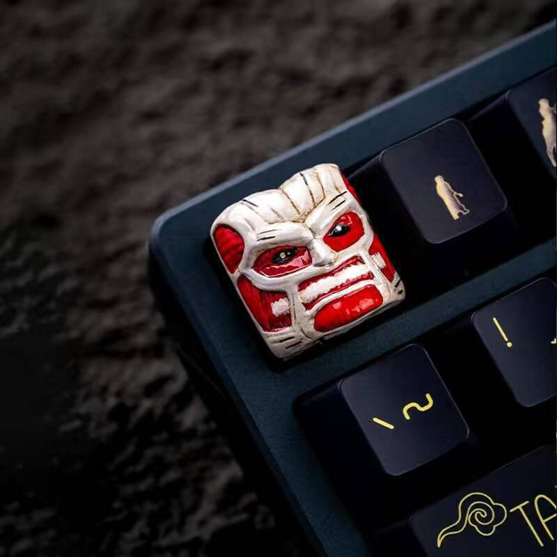 YMDK Devil Personalized Keycap Cool Novel Key Caps Resin for MX Switches Mechanical Keyboard