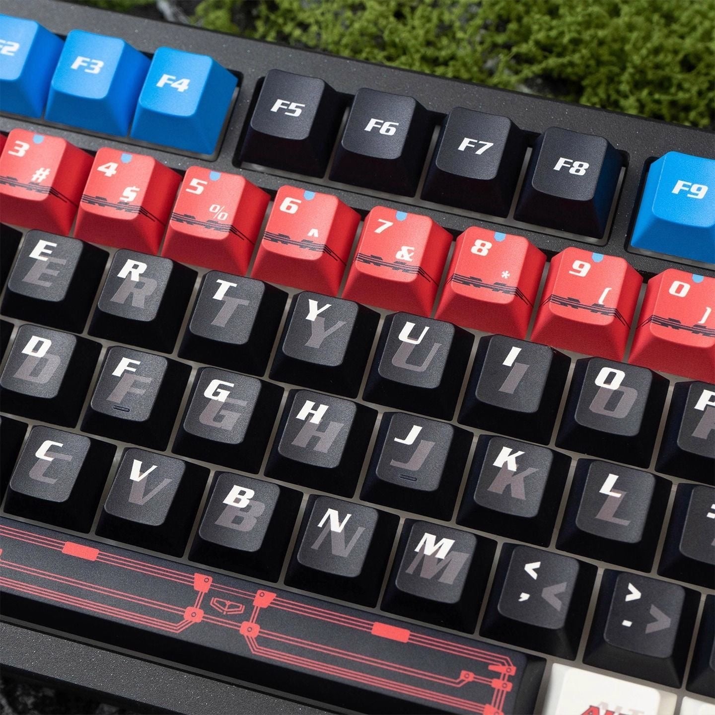 YMDK Jiadou 132 keys Keycaps Cherry Profile Dye Sub Anime Personality PBT Custom Keycap for 61/68/75/87/98/104/108 MX Mechanical Keyboard