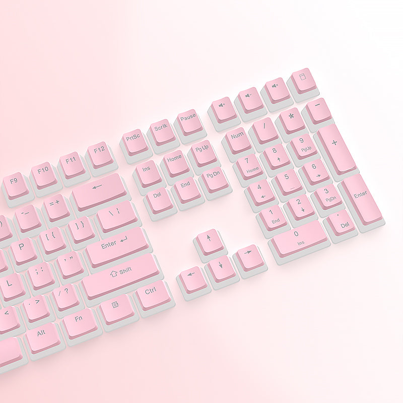 YMDK Pudding 126 Keys OEM Profile ABS Four Sided Translucent for 75/87/98/104/108 MX Mechanical Keyboard