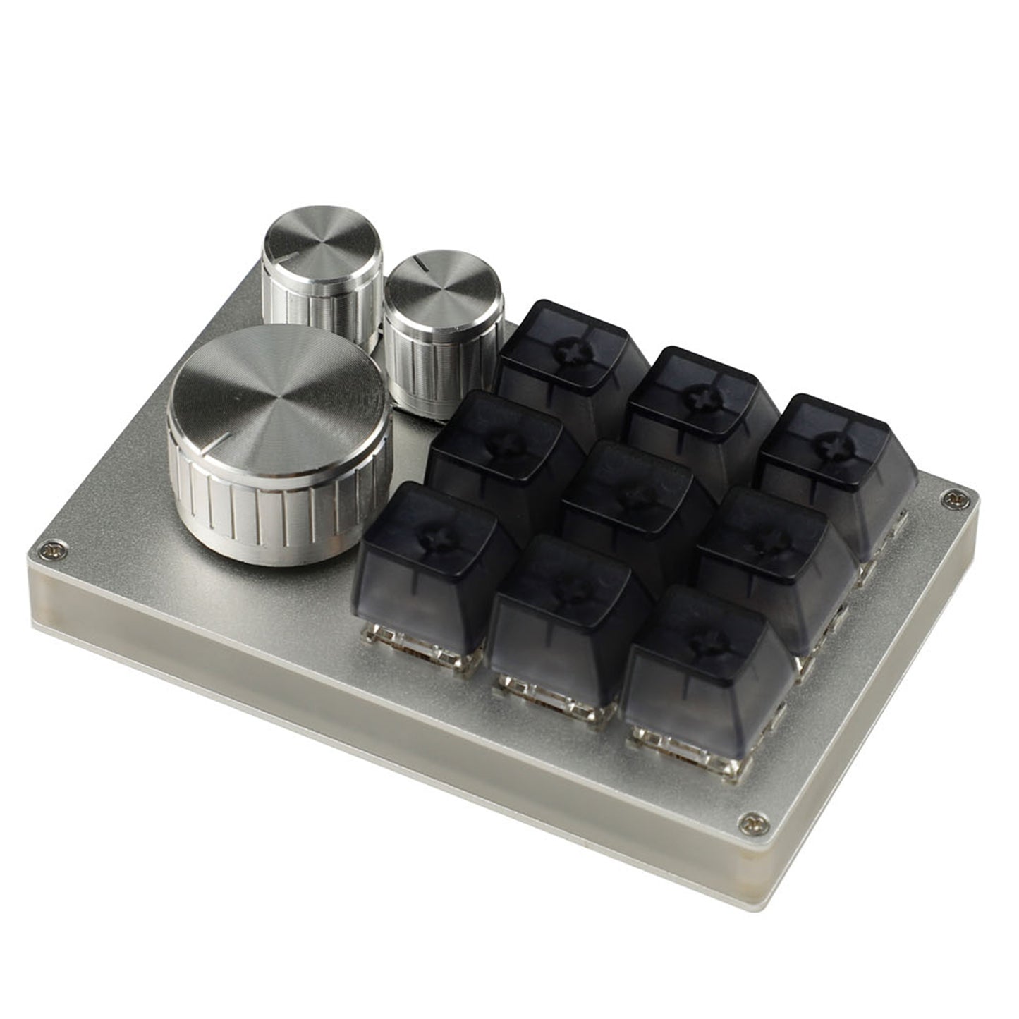 YMDK 12 Key CNC Aluminum Hotswap RGB Knob Support VIA VIAL Macro MX Switches Mechanical Keyboard Numpad For Gaming Photoshop