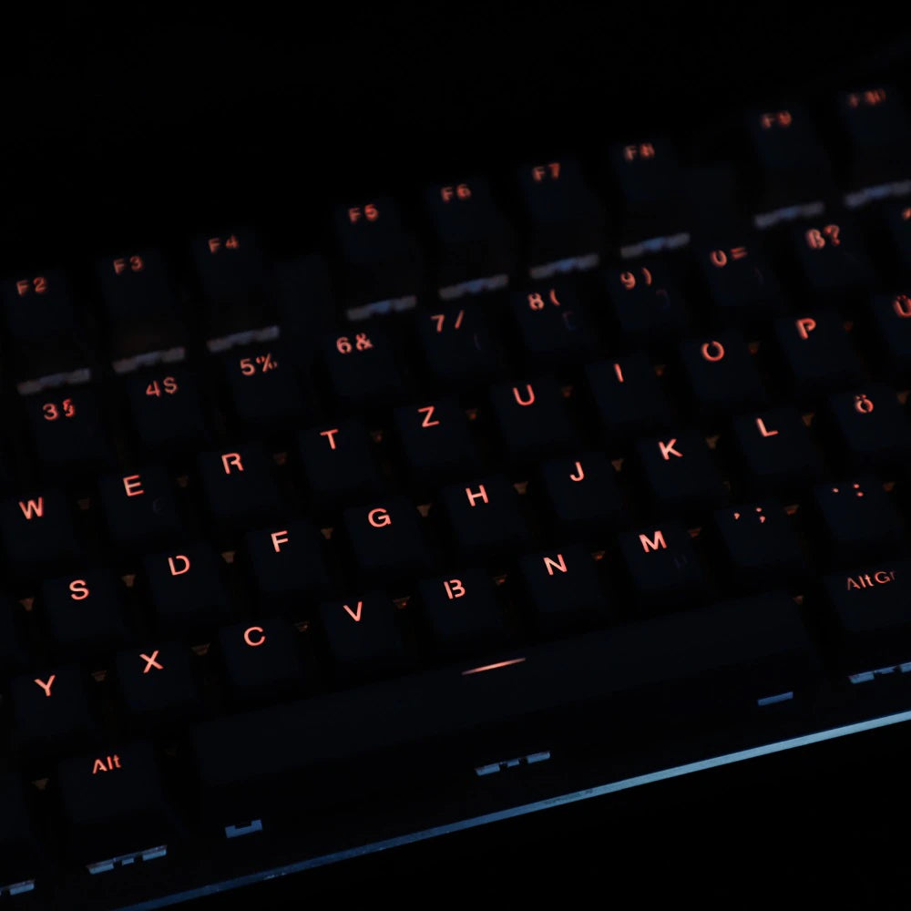 YMDK 123 German ISO Double Shot PBT Shine Through OEM Profile Keycap set For MX Switches 68 84 96 61 87 104 Mechanical Keyboard