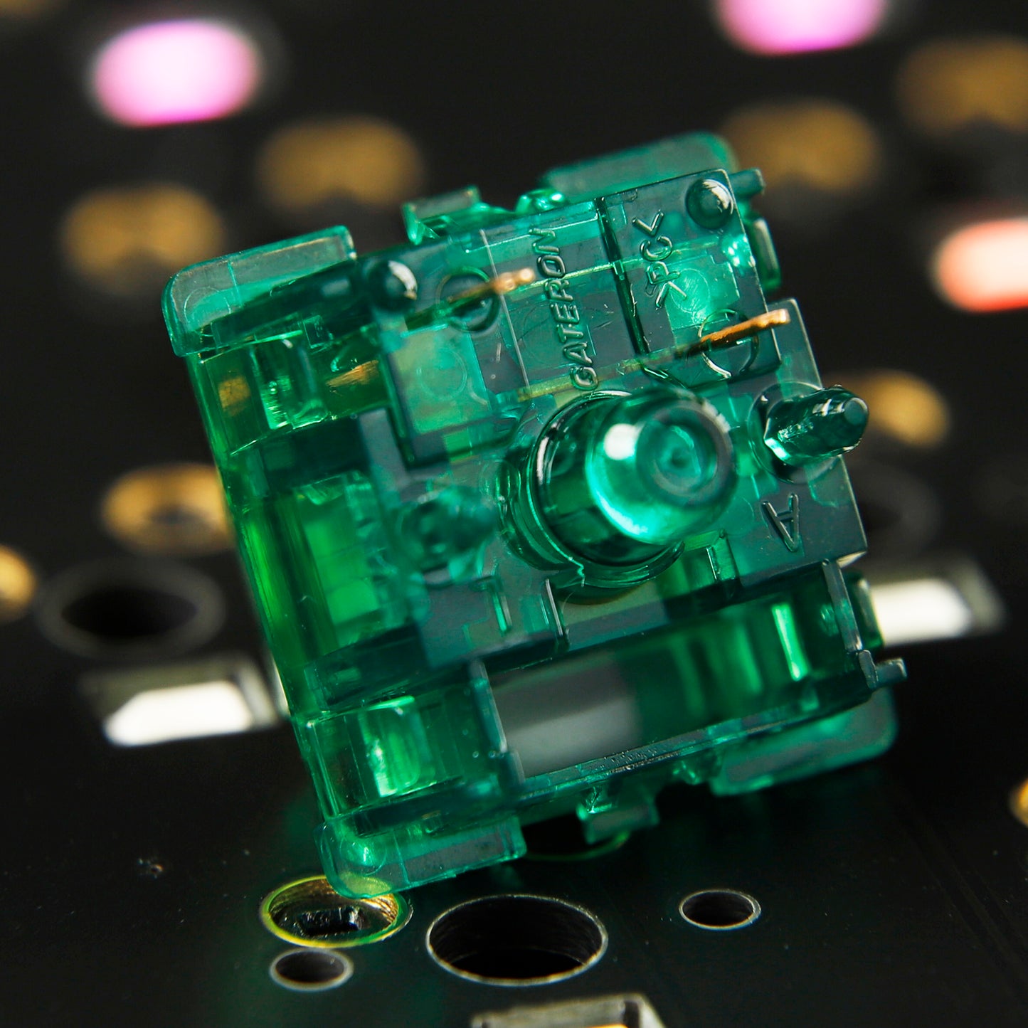 Gateron Beer Switch Green DIY Mechanical Keyboard Switches(Factory Pre Lubed Tactile 5 Pin SMD RGB )