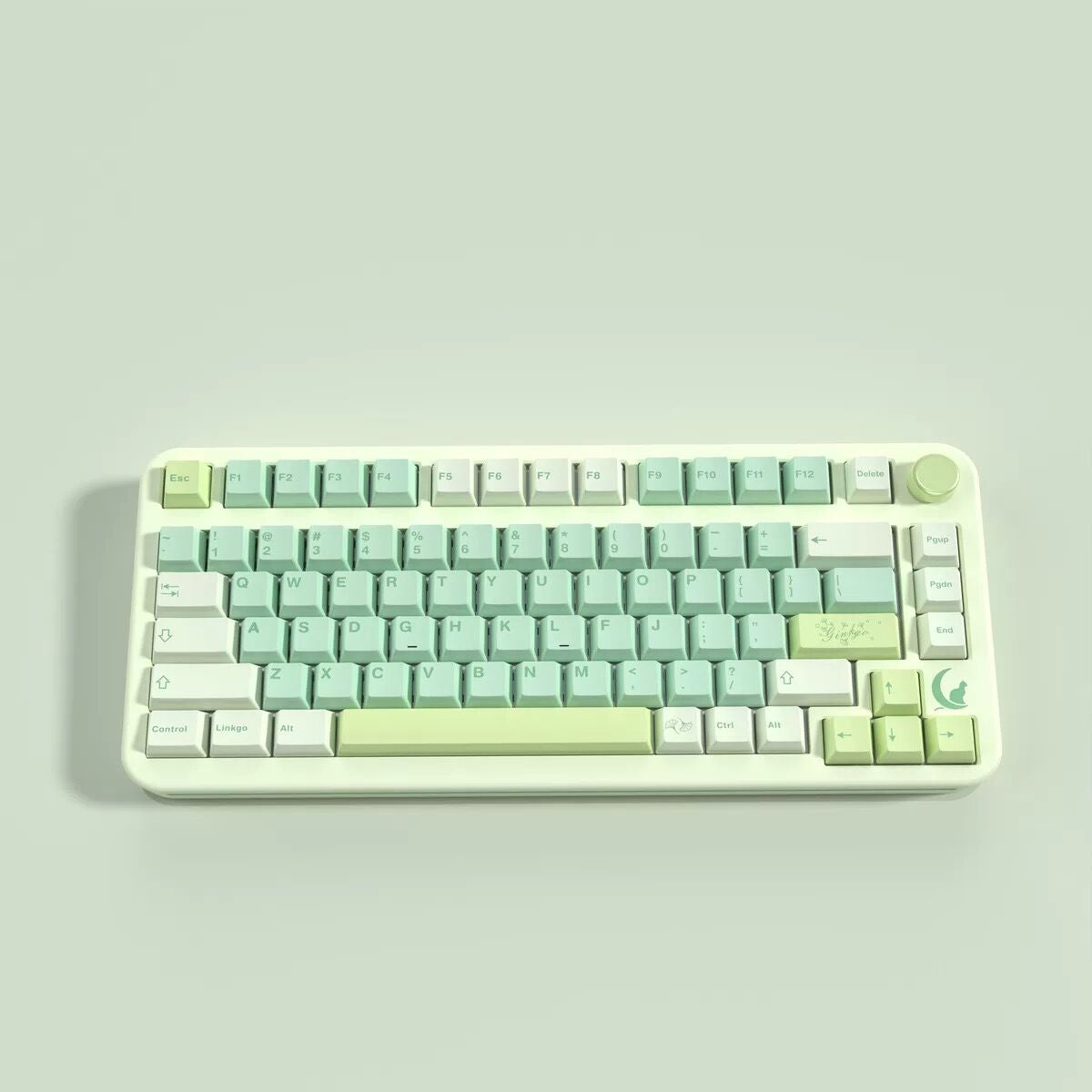 YMDK Ginkgo Theme Keycaps 143 Keys PBT Dye Sublimation Cherry Profile for Mechanical Keyboard