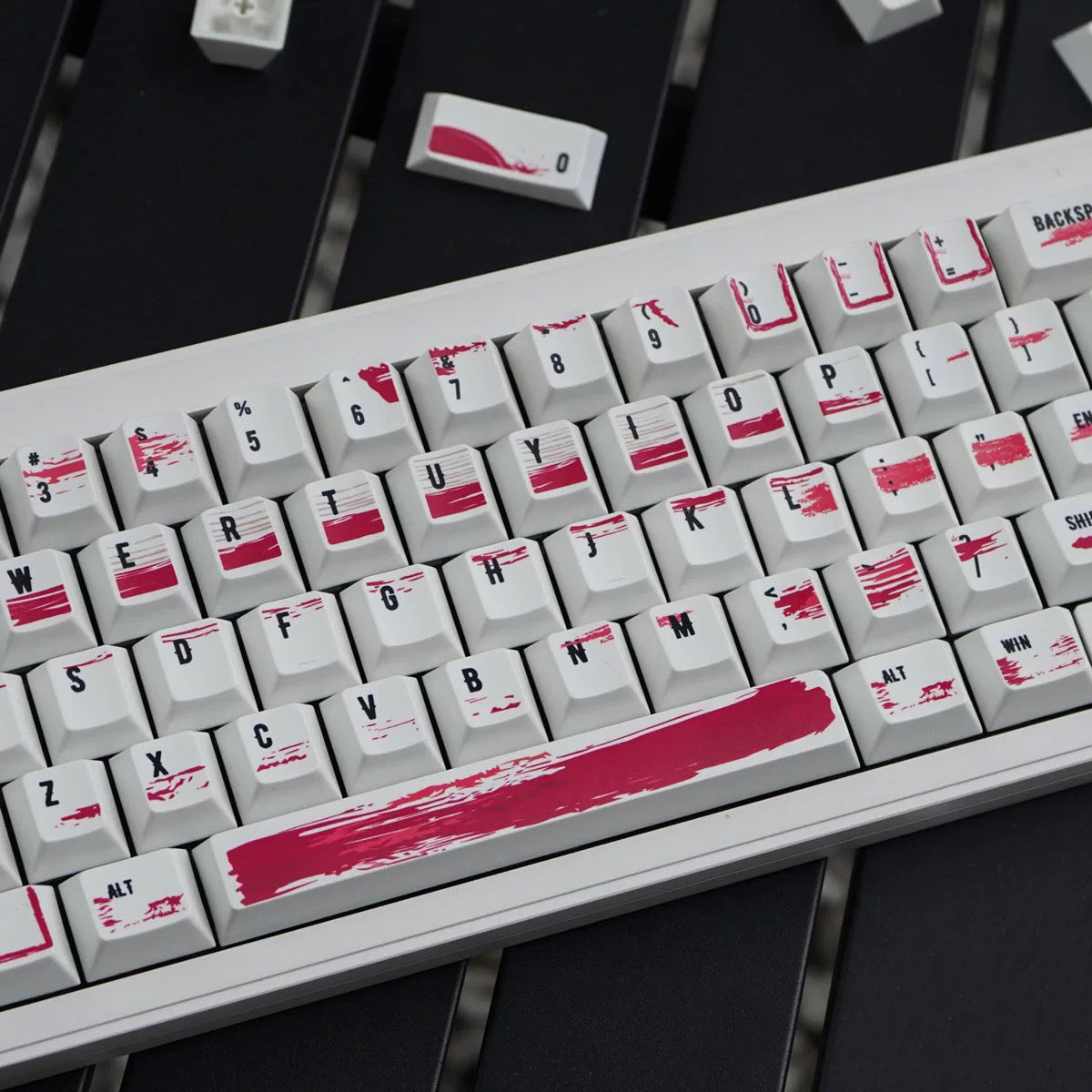 YMDK Sincere Meeting Theme Keycap Full Set 132 Keys Cherry Profile PBT Dye Sub for MX Mechanical Keyboard