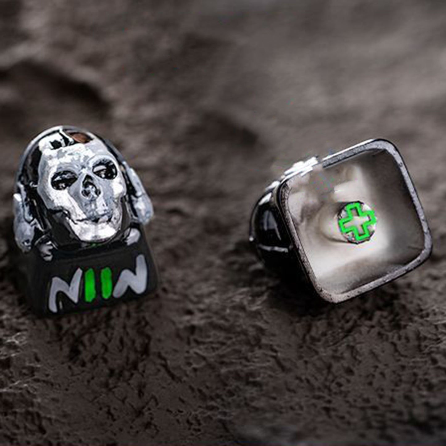 YMDK Ghost Theme ESC Keys Personalized keycaps Resin 3D Print for Mechanical keyboard