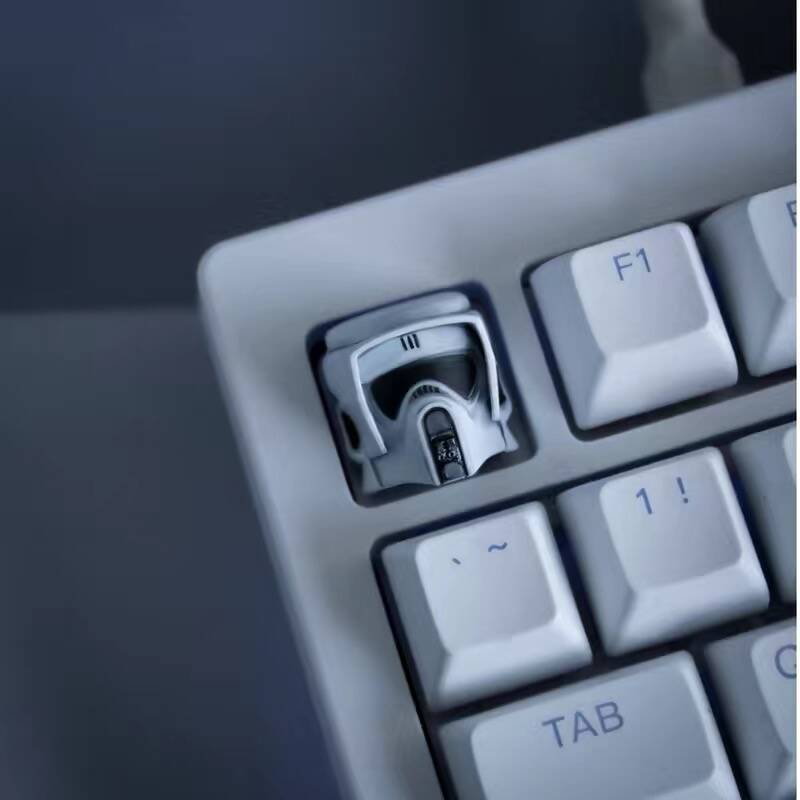 YMDK Space Wars Personalized Keycaps Game Creative Novel Three-dimensional Keycaps Resin for Mechanical Keyboard