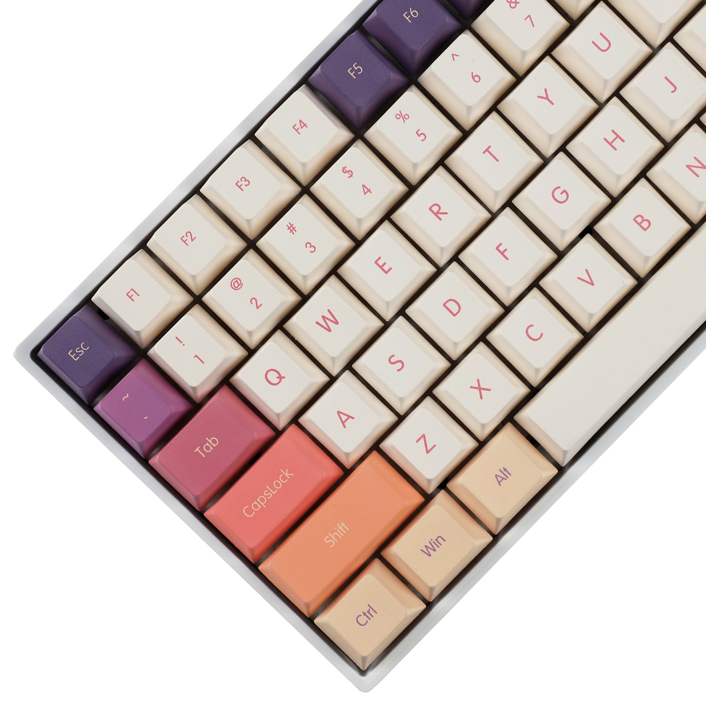 YMDK Smoke Cloud 143 Keycaps(Dye Sub Cherry Profile PBT 1.5mm/ANSI 104 TKL GK61 96 75 GMMK NCR80 Using)