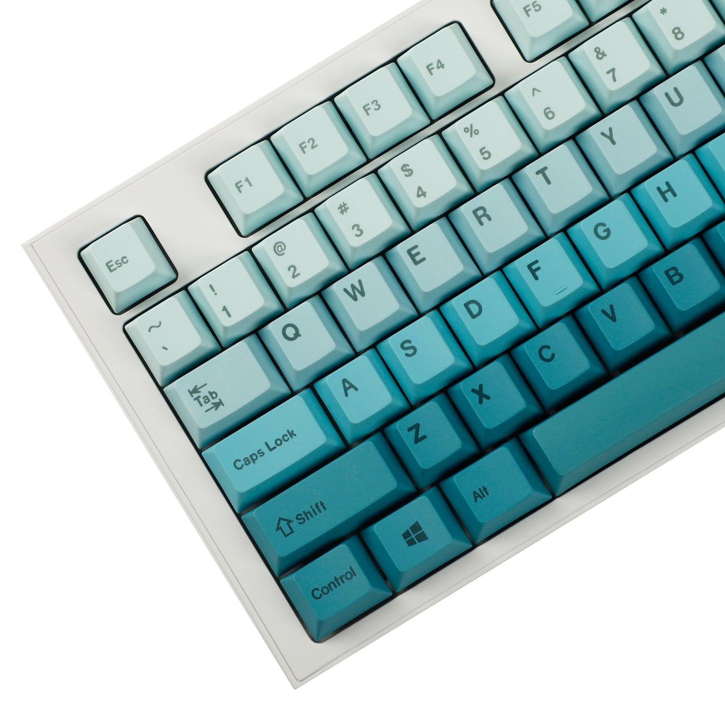 YMDK Cherry Profile Gradient Color Keycap( Dye Subbed Keycap Set Thick PBT)