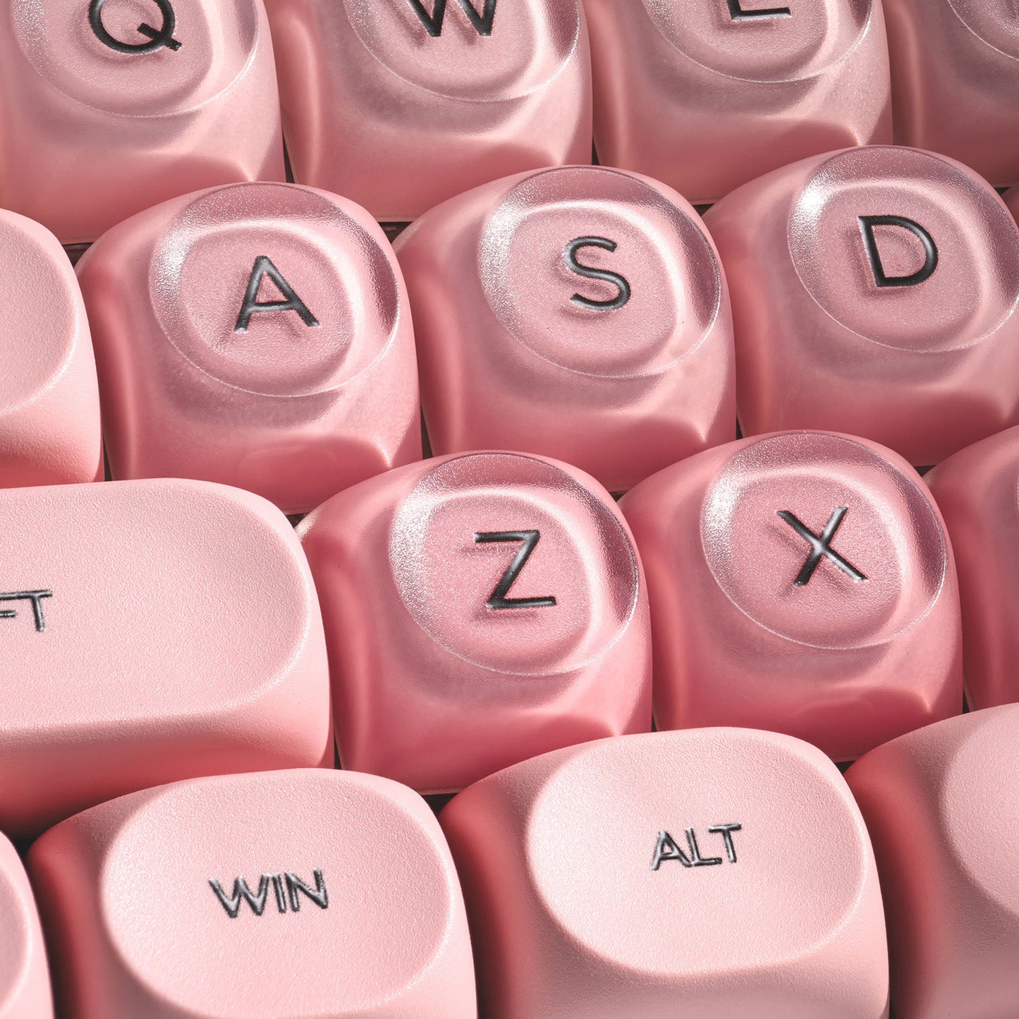 YMDK Liquid Foundation Keycaps 132 keys Frosted HOA Profile PBT PC UV Print for 61/68/84/87/98/104/108 Mechanical Keyboard