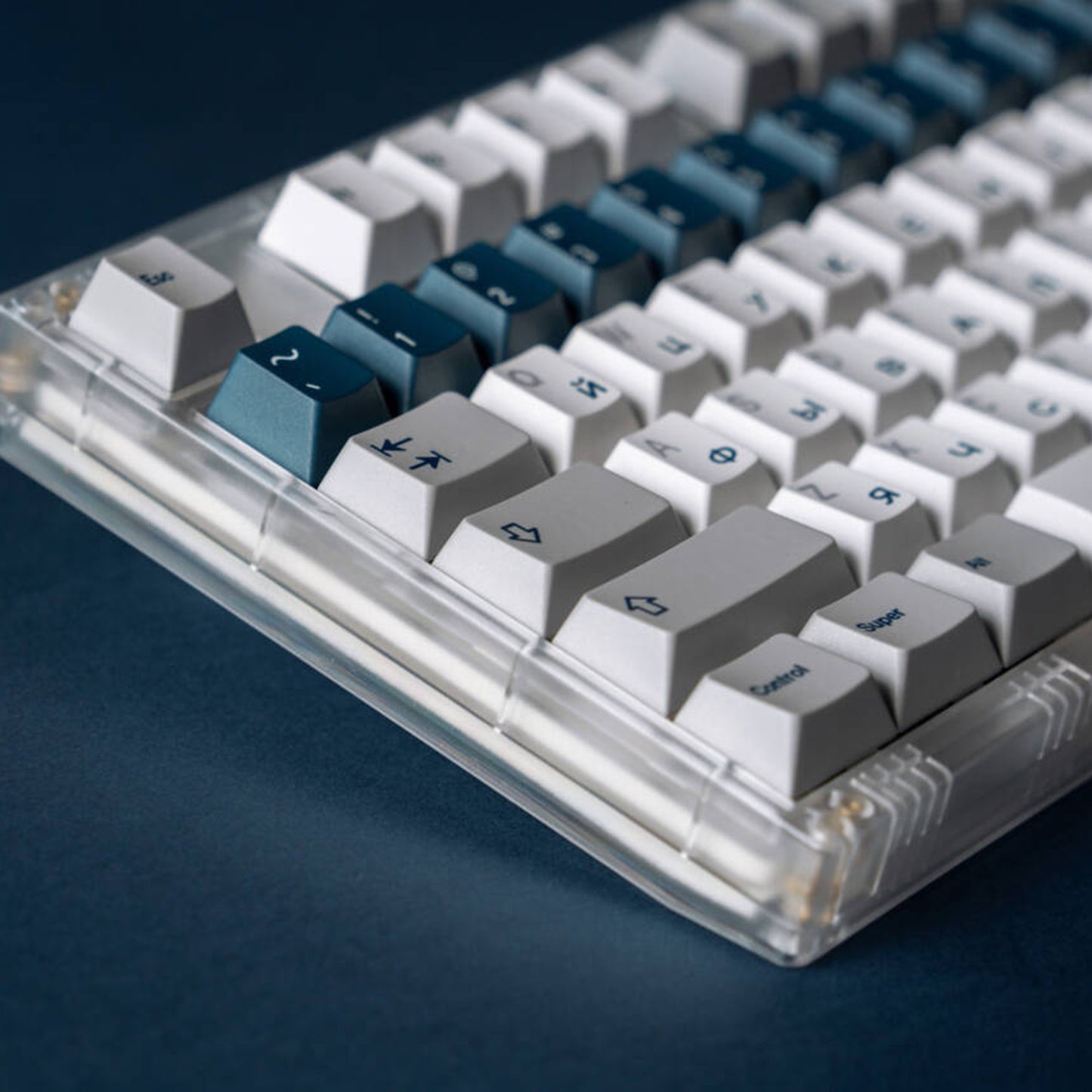 YMDK Prussian Blue Theme Full Set Keycaps 176 Keys Russian PBT Dye Sub Cherry Profile Keycap for Mechanical Keyboard