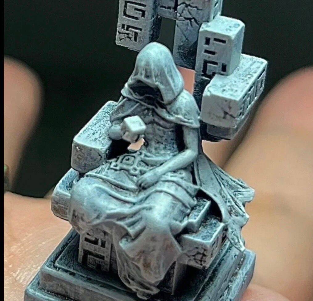 YMDK Yuanshen Statue Personality Keycap Three-dimensional Cool God Statue Sanxingdui Keycap for MX Mechanical Keyboard