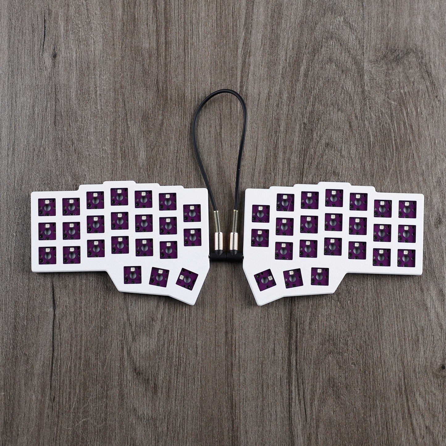 YMDK Low Profile Split Chocolate Keyboard Corne V4.1 Ergonomic 46 Keys Hotswappable 40% Layout 3D Print case RGB Vial Keyboard Kit