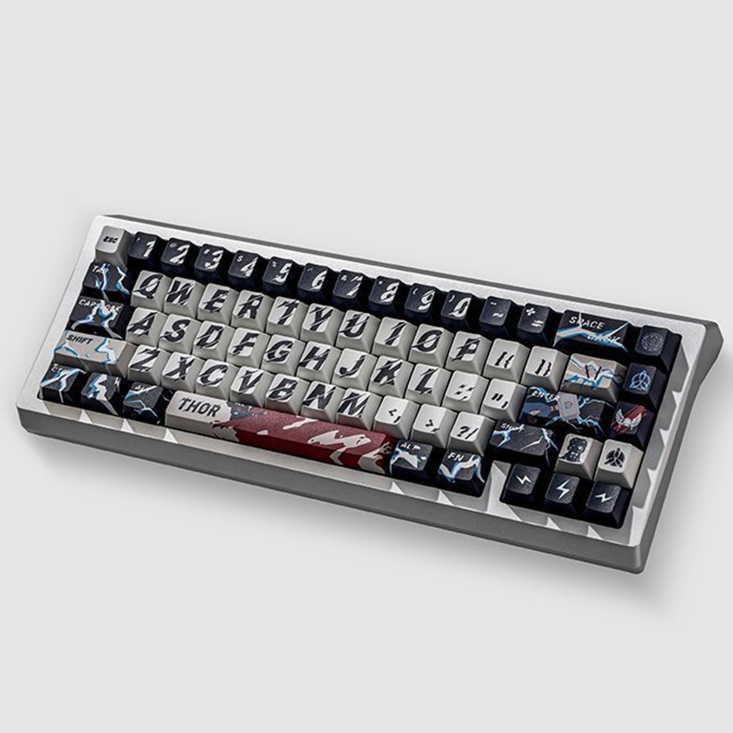 YMDK Lightning Theme Keycaps 142 Keys Cherry Profile PBT PC Material for Mechanical Keyboard