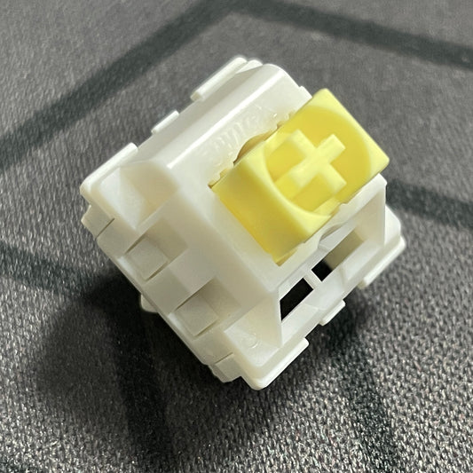 JWK Ginger Milk Switches(5 Pin 63.5g Linear Gold Spring Prelubed)