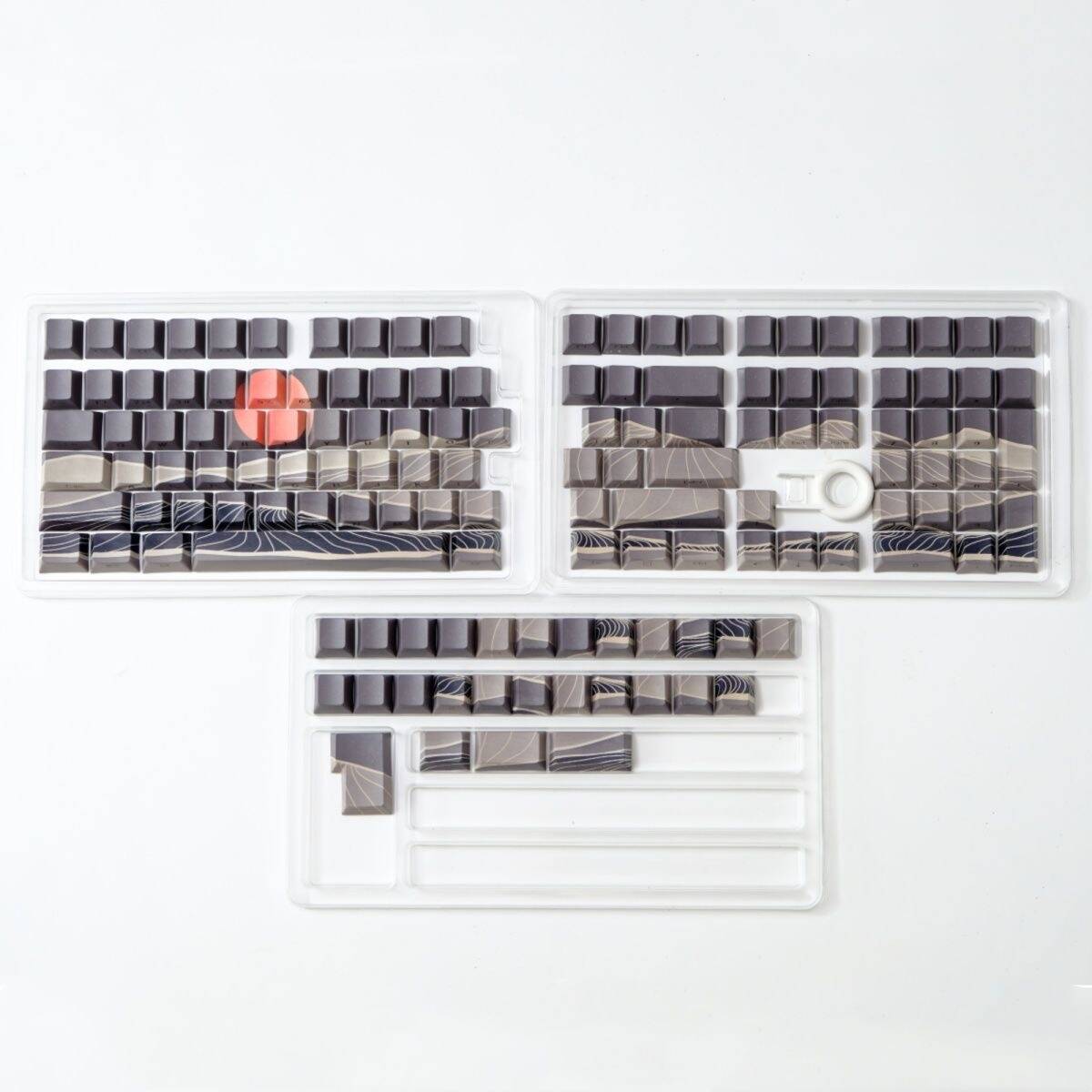 YMDK Mingyue Gaosheng Full Set Keycaps PBT Cherry Profile Side Print Translucent Keycap Dye Sub for MX Mechanical Keyboard