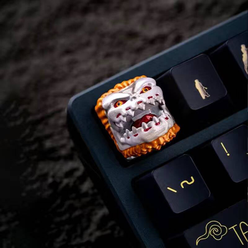 YMDK Devil Personalized Keycap Cool Novel Key Caps Resin for MX Switches Mechanical Keyboard
