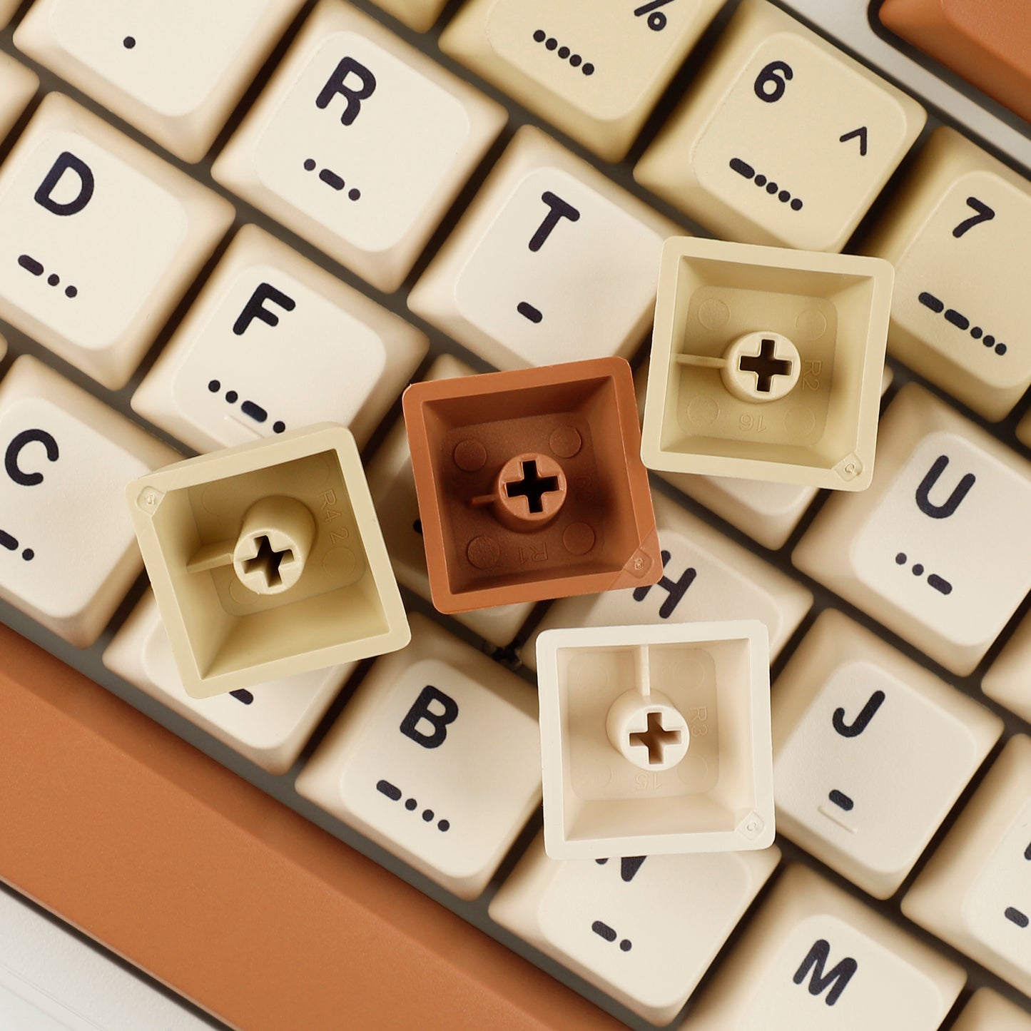 YMDK Vintage Stamp Theme 147 Keycaps(MDA Profile PBT)