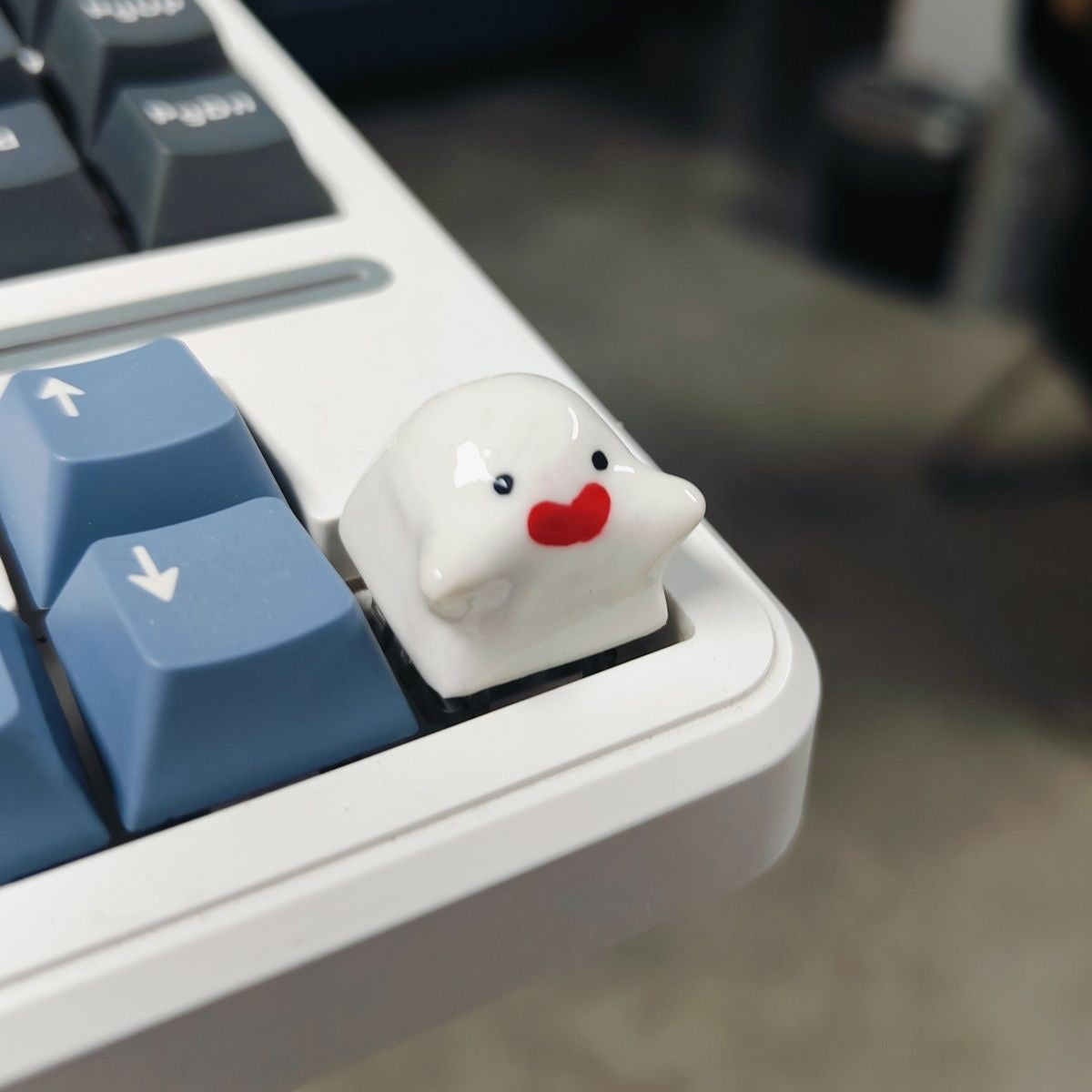 YMDK Hug Cloud Personality Keycaps Cute Creative Key Caps Clay Handmade Custom Key Cap for MX Mechanical Keyboard