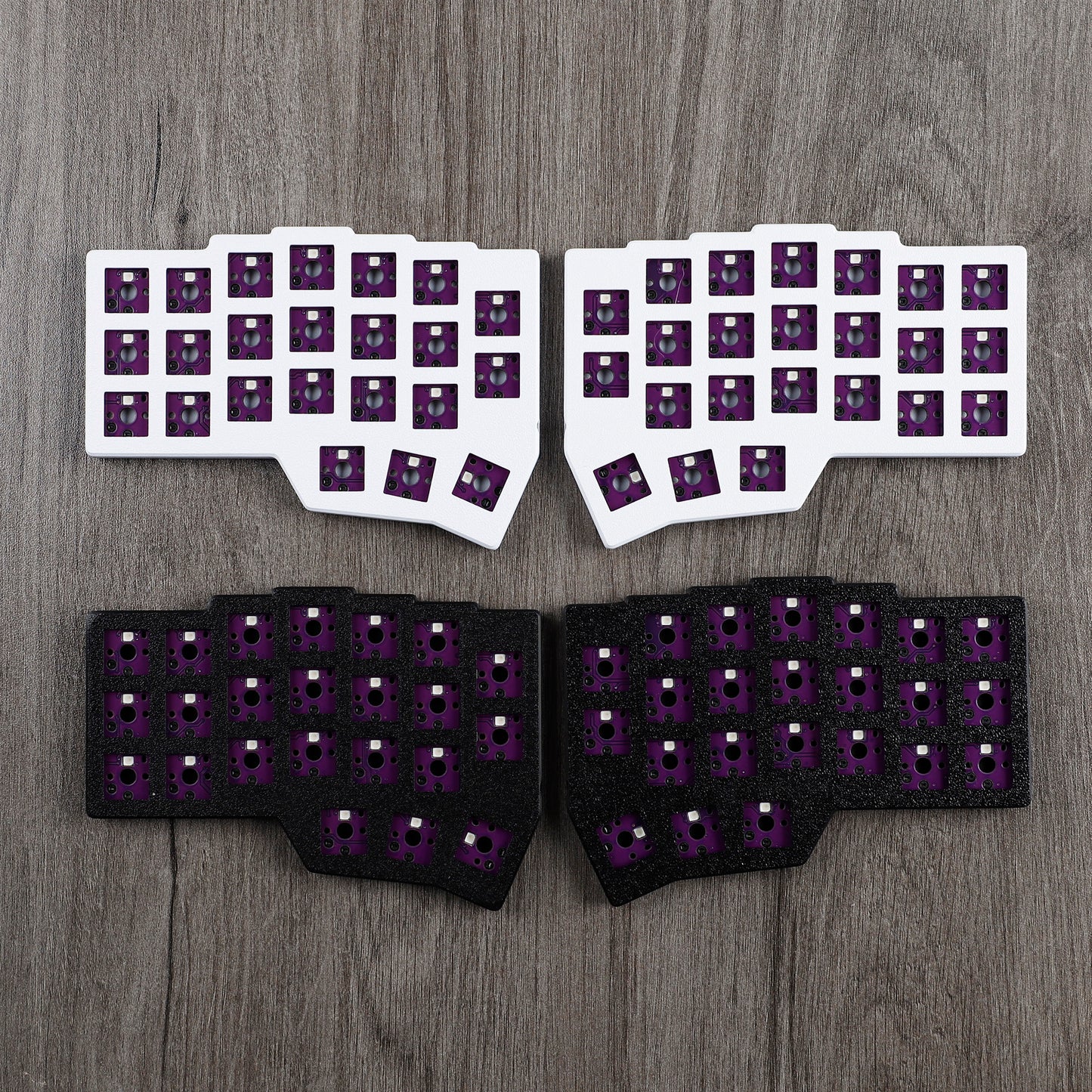 YMDK Low Profile Split Chocolate Keyboard Corne V4.1 Ergonomic 46 Keys Hotswappable 40% Layout 3D Print case RGB Vial Keyboard Kit
