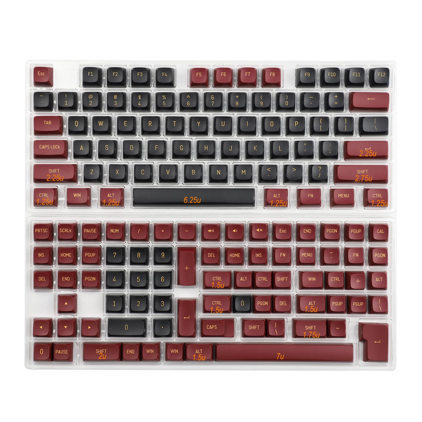 YMDK YSA Profile Ball Shape 151 Keycaps (Double Shot PBT Keycap)