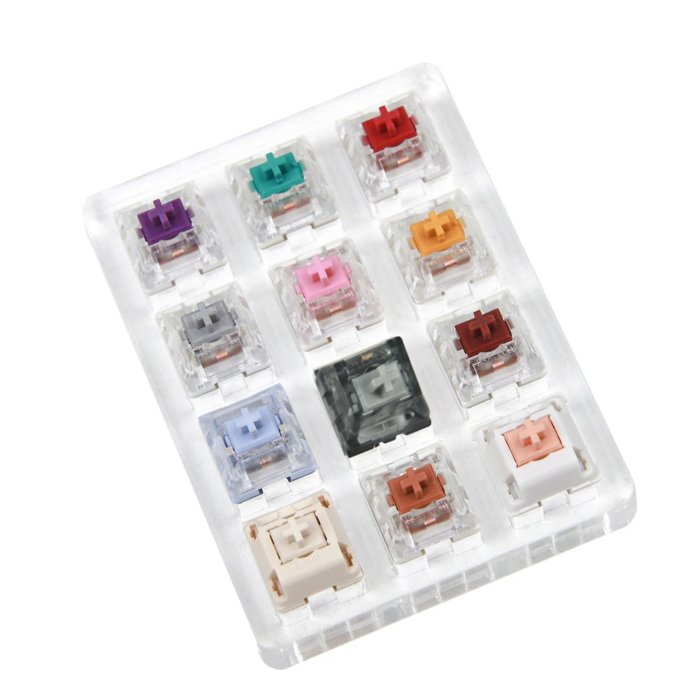 16 12 Key Kailh Box Navy Jade Royal Pink Saker Cream Polia Holy Pandas Switches Shaft Testing Tool Switch Tester