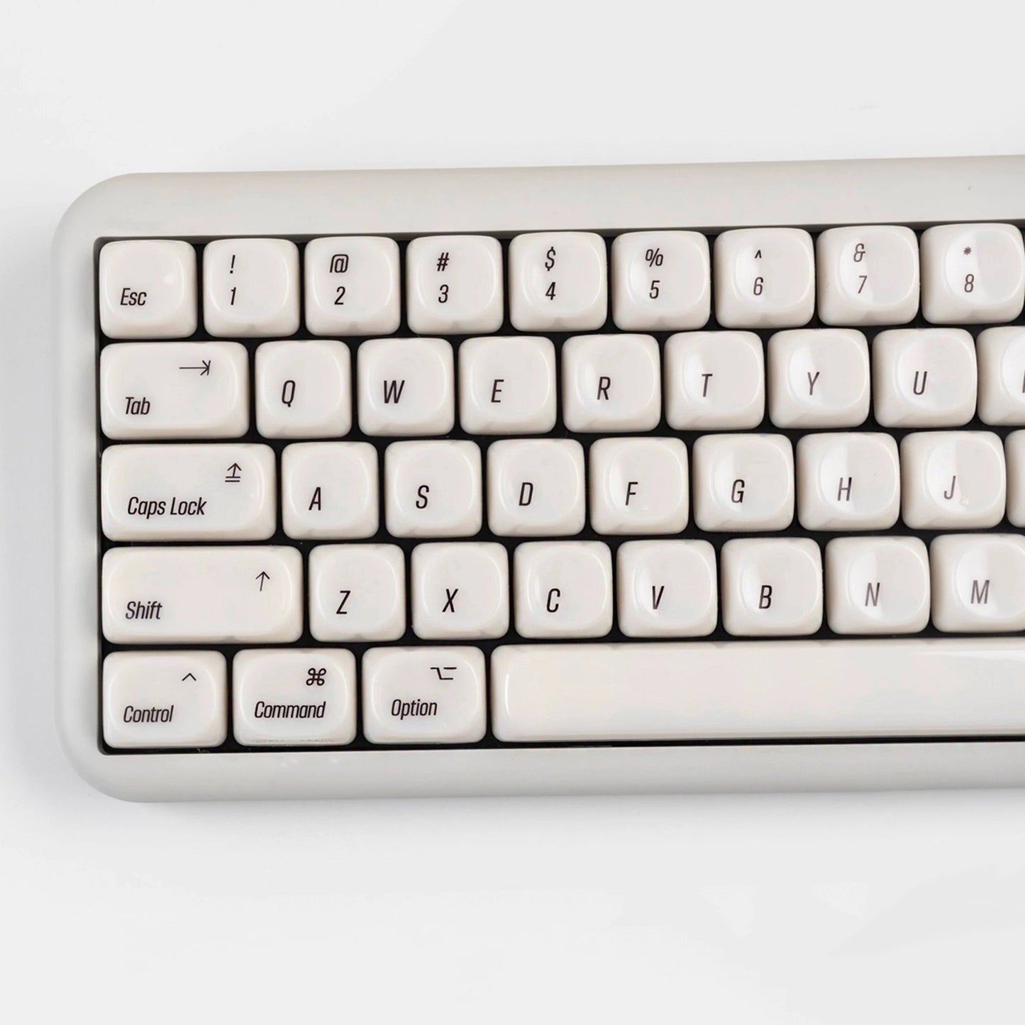 YMDK 136 Keys MAC Style Jade Ceramic Feel MOA Profile PC Material Top Print Keycaps for 61/68/87/98/104/108 MX Mechanical Keyboards