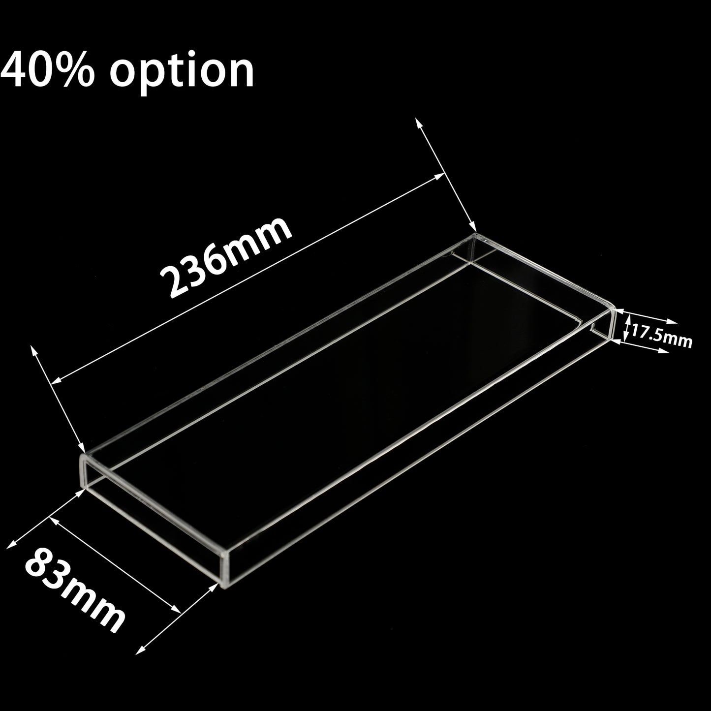 YMD40 Air40 Planck 40 40% Acrylic Dust Cover Lid