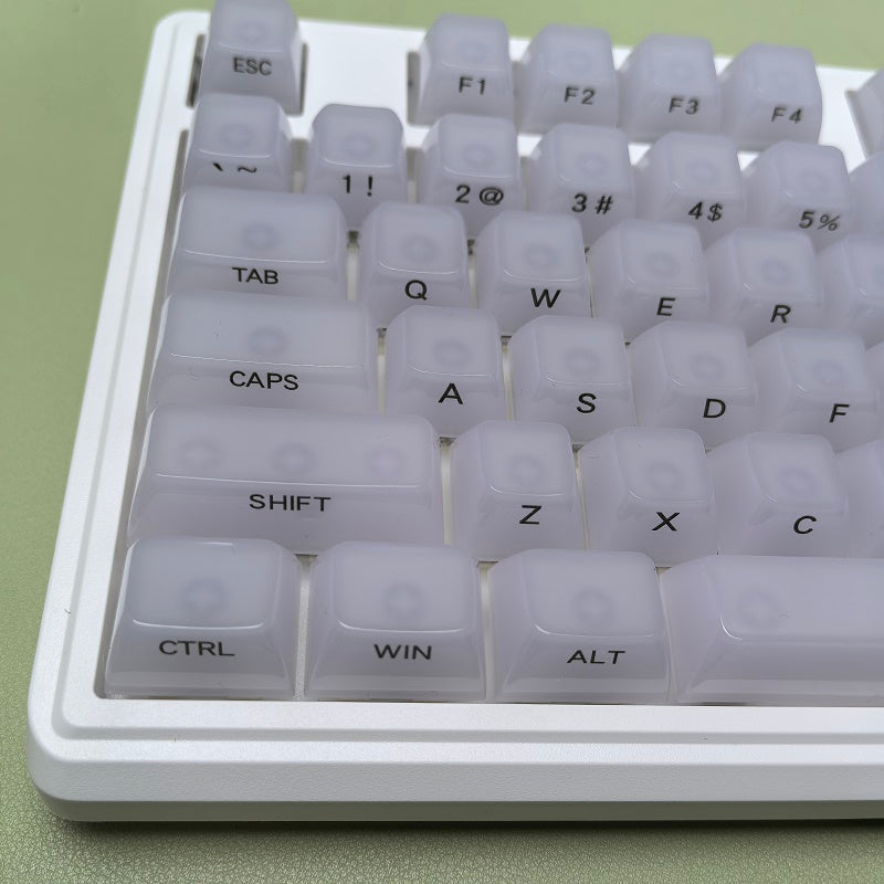 YMDK 119 Keys Jellyfish Keycaps Side Print Shine Through MDA Profile PC Material Custom Keycap for MX Mechanical Keyboards