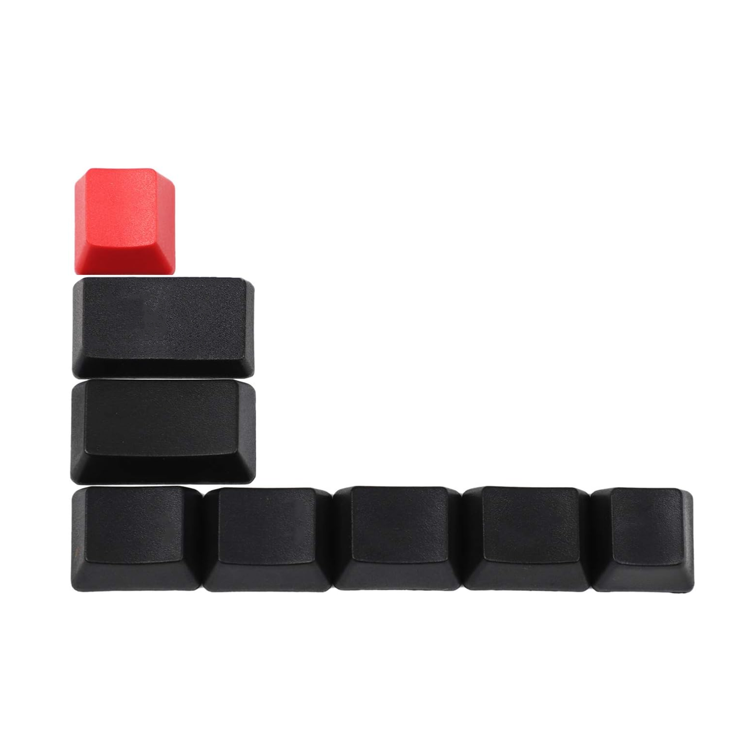 8 Laser-Etched Black Red Mac Keycaps(OEM Profile PBT 1.5mm Thickness/Dolch Using)