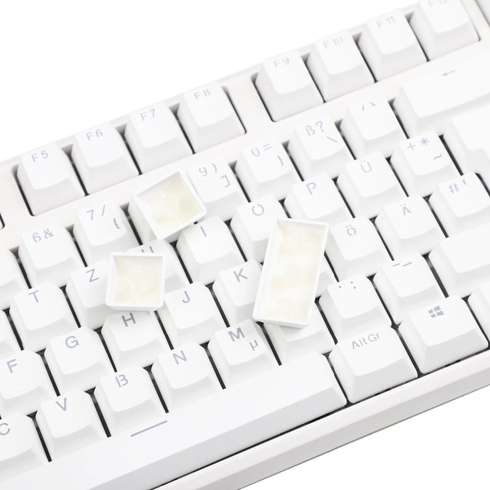 YMDK 105 German ISO Double Shot PBT Shine Through OEM Profile Keycap set Suitable For Cherry MX Switches Mechanical Keyboard