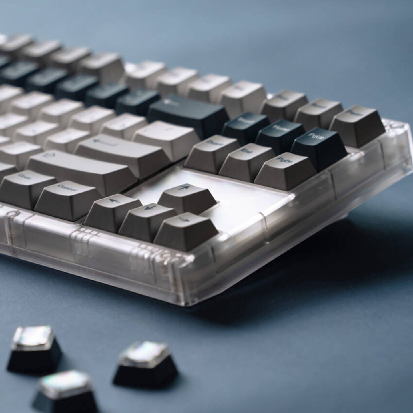 YMDK Prussian Blue Theme Full Set Keycaps 176 Keys Russian PBT Dye Sub Cherry Profile Keycap for Mechanical Keyboard