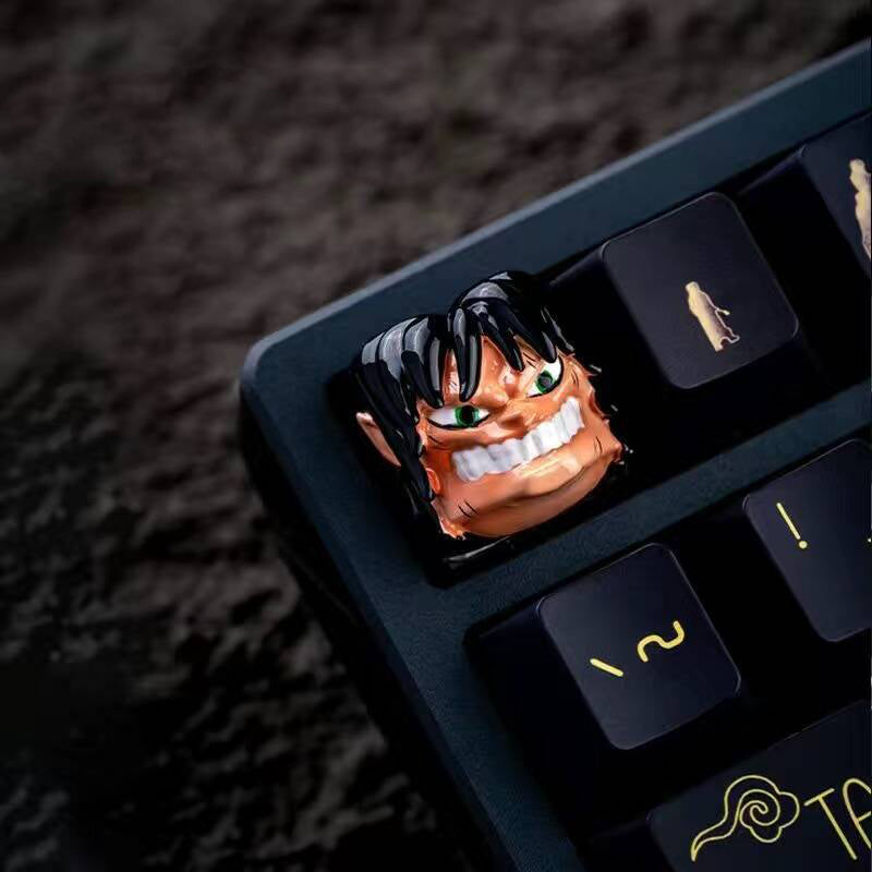 YMDK Devil Personalized Keycap Cool Novel Key Caps Resin for MX Switches Mechanical Keyboard