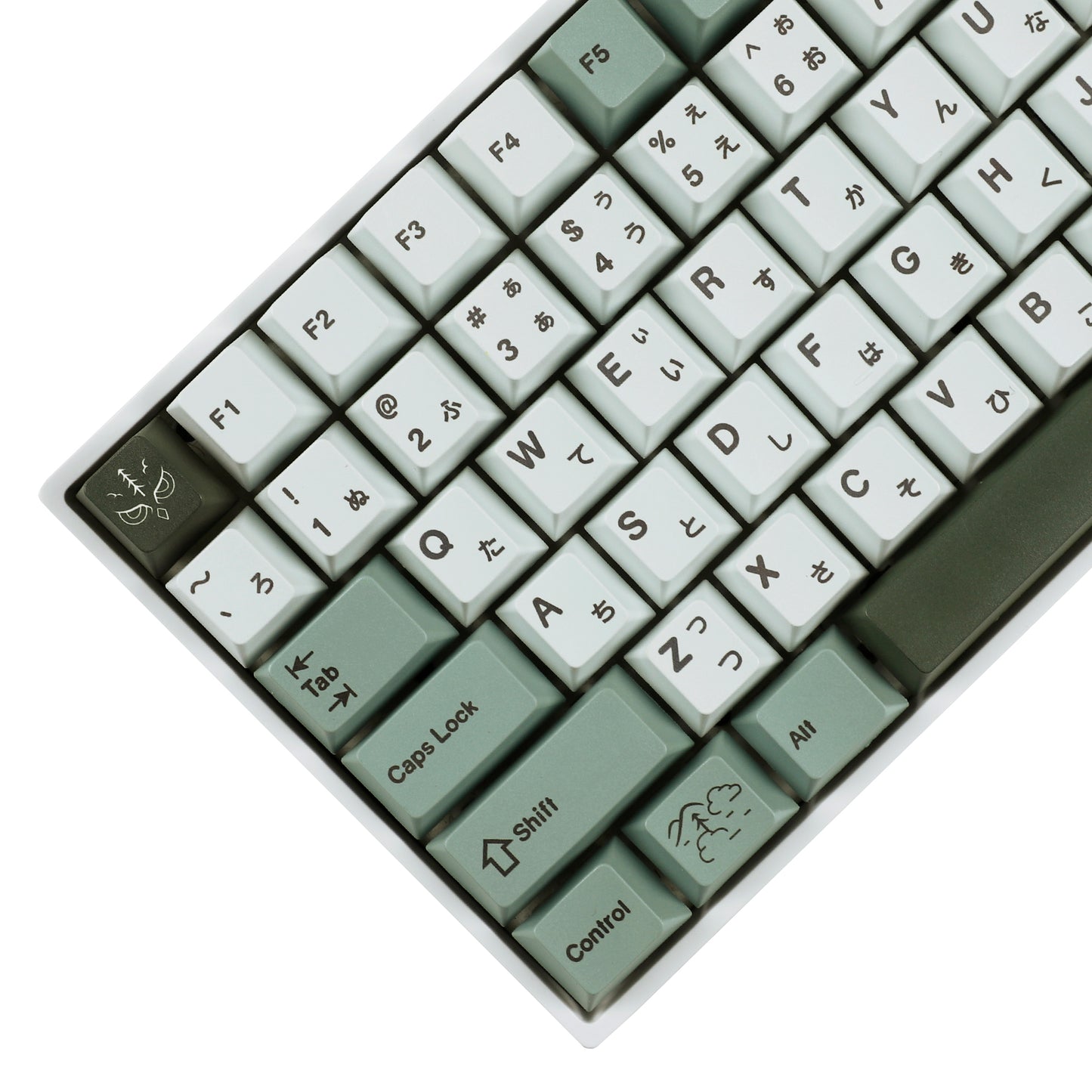 YMDK Dense Fog 142 key Cherry Profile Keycaps(Dye Sub 1.5mm/ANSI104 TKL GK61 96 75 GMMK NCR80 Using)