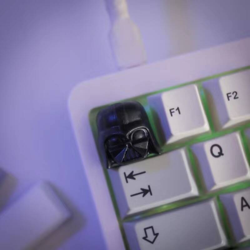 YMDK Space Wars Personalized Keycaps Game Creative Novel Three-dimensional Keycaps Resin for Mechanical Keyboard