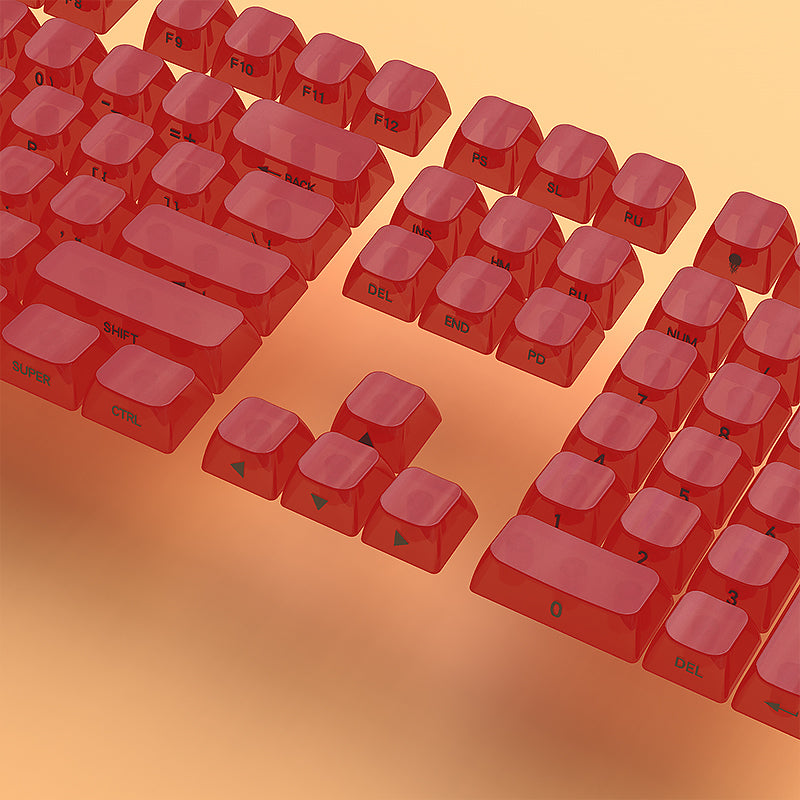 YMDK 119 Keys Jellyfish Keycaps Side Print Shine Through MDA Profile PC Material Custom Keycap for MX Mechanical Keyboards