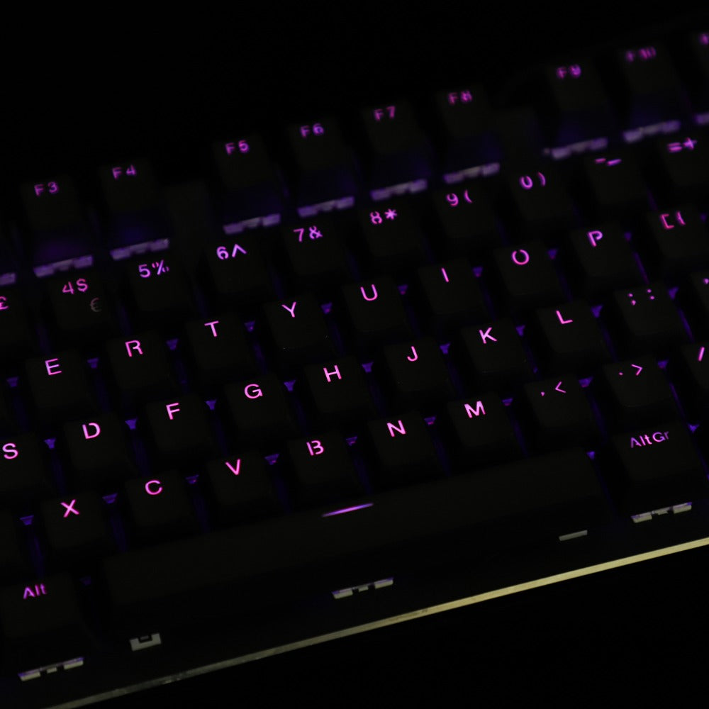 YMDK 105 German ISO Double Shot PBT Shine Through OEM Profile Keycap set Suitable For Cherry MX Switches Mechanical Keyboard