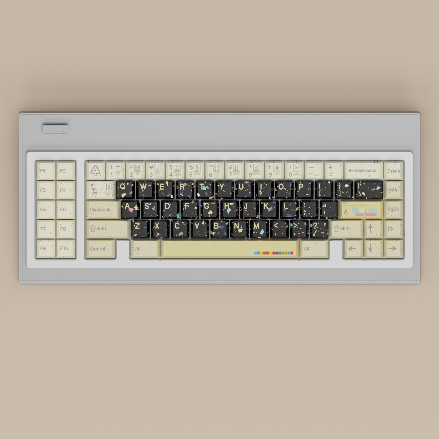 YMDK Industrial Injection Molded 141 Keys PBT Keycap Dye Sub Cherry Profile Colorful Design Custom Keycaps for MX Mechanical Keyboards