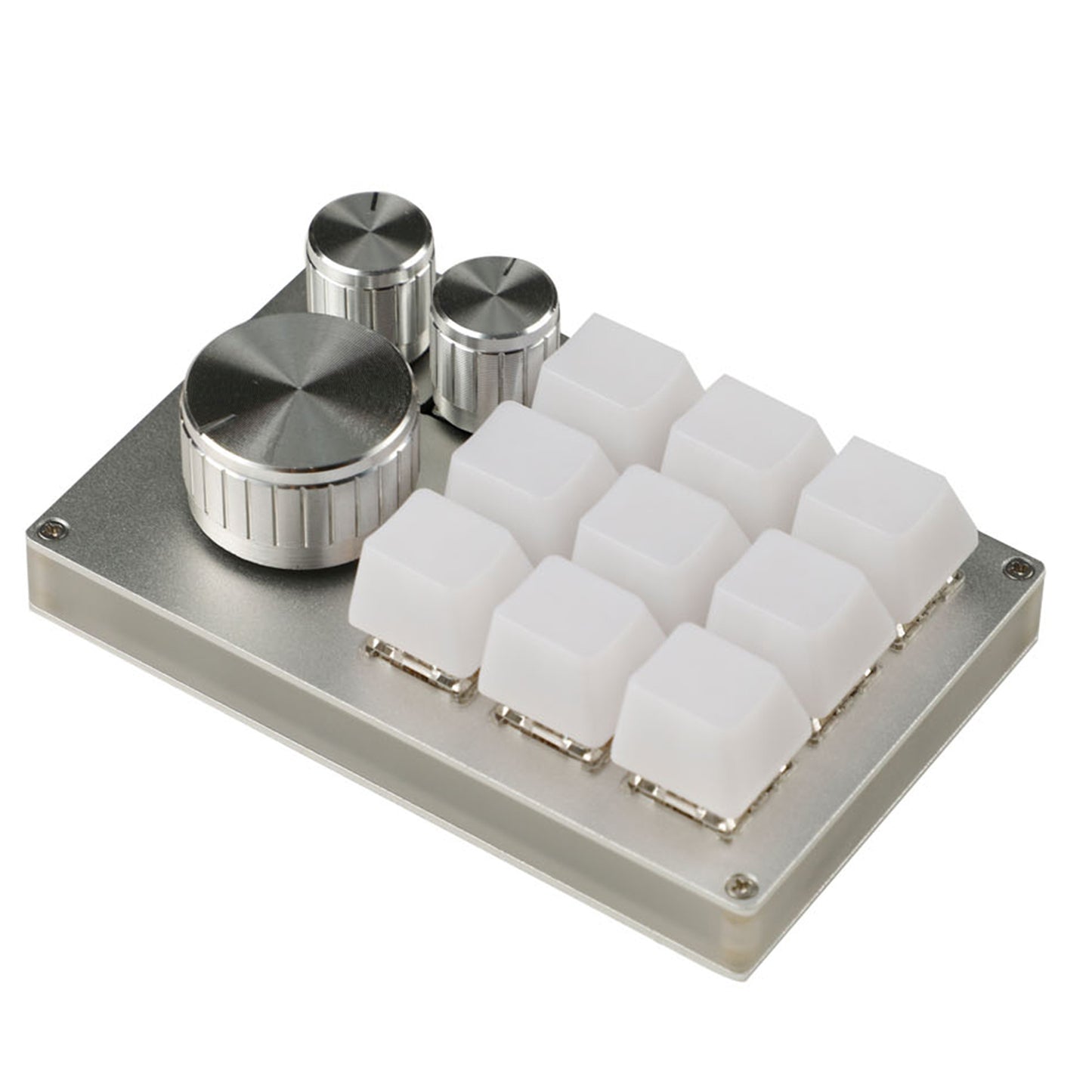 YMDK 12 Key CNC Aluminum Hotswap RGB Knob Support VIA VIAL Macro MX Switches Mechanical Keyboard Numpad For Gaming Photoshop