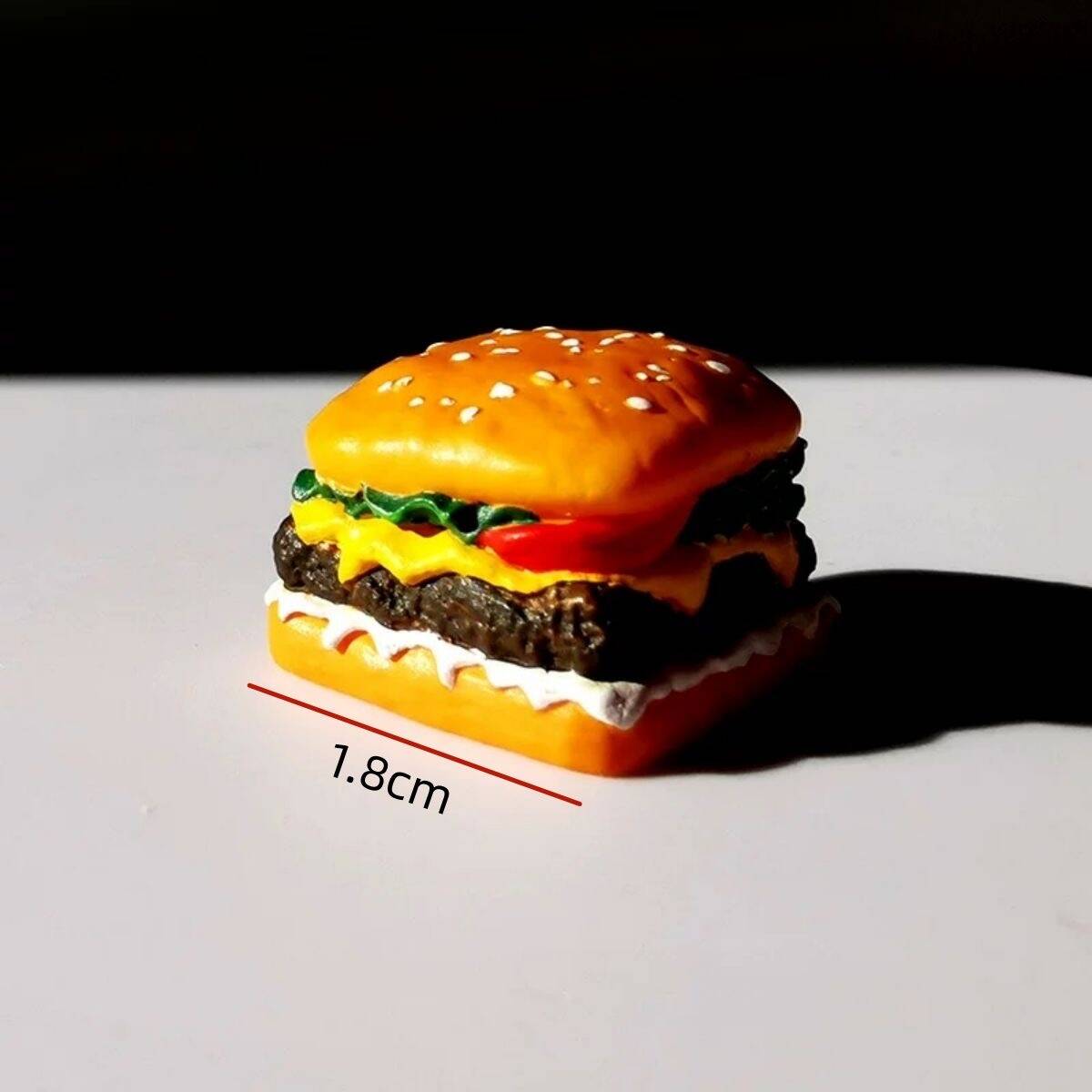 YMDK Hamburger Bread Gourmet Personalized Keycaps Creative Cute Resin Key Caps for Mechanical Keyboard