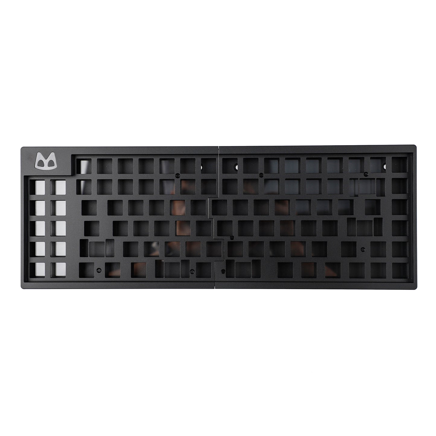 YMDK Split 75% FL84 Forever Love 84 CNC Aluminum Case Plate Hotswap RGB Fully Programmable PCB Stabilizers DIY Kit VIA VIAL Supported Mechanical Keyboard