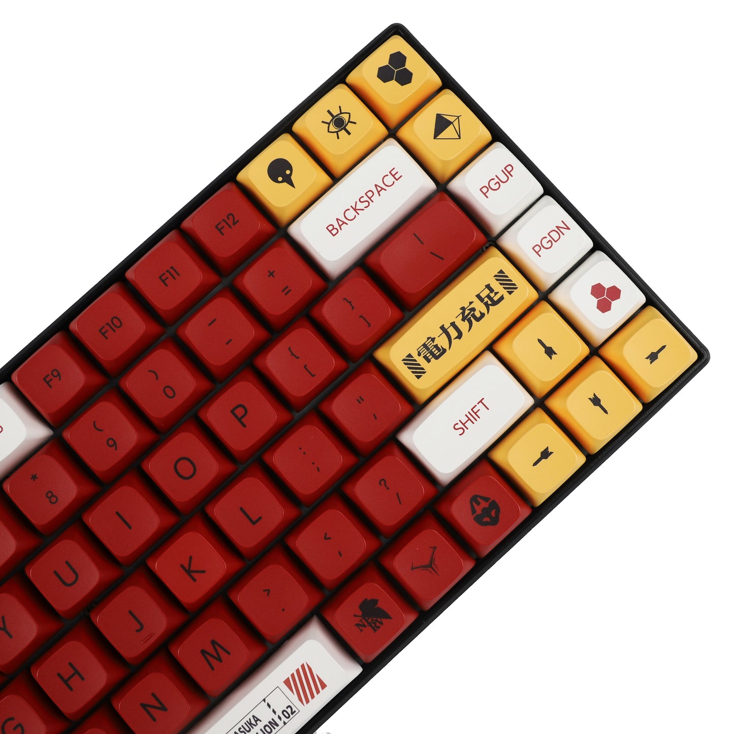 YMDK EVA 02 138 Keycaps(Dye Sub ZDA Profile PBT 1.55mm)