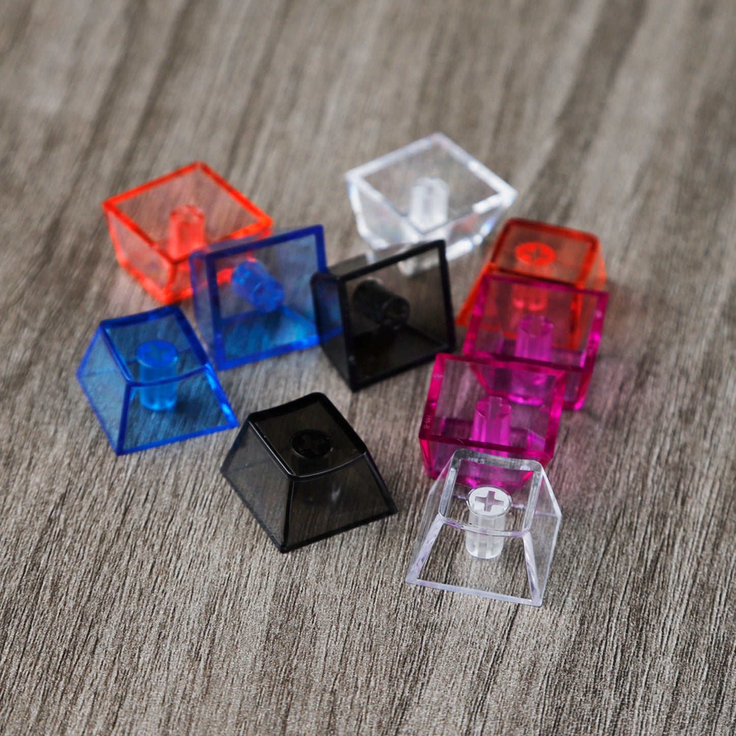 800pcs Black White Clear 1u Cherry Profile Keycaps Wholesale(PC Material)