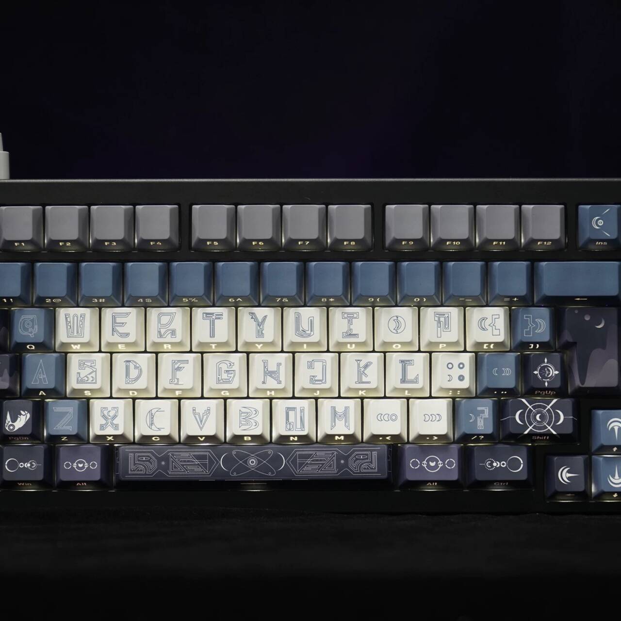 YMDK Wuyuanjiao Monthly Meeting Theme Keycaps Full Set 137 Keys Sidelit Cherry Profile PBT Dye Sub Keycap for MX Mechanical Keyboard
