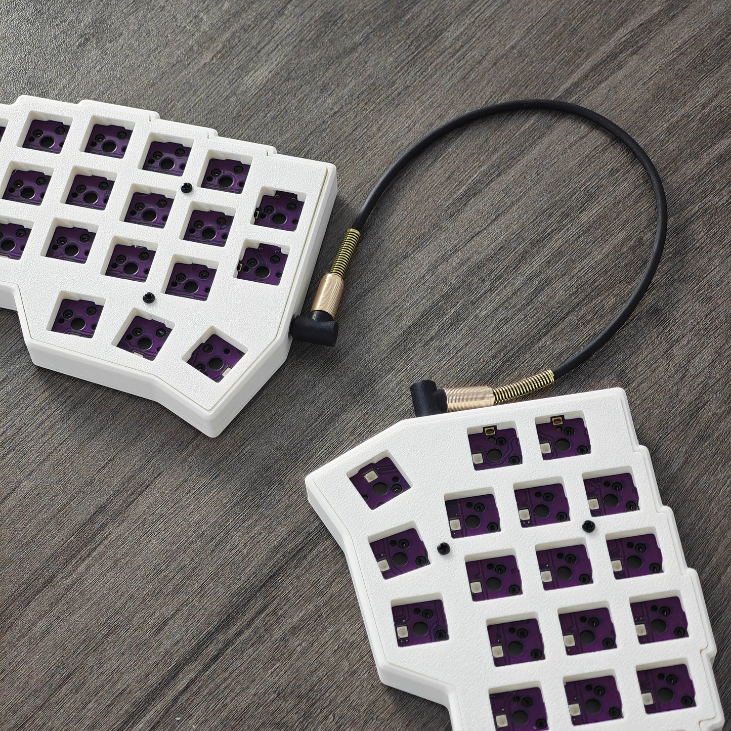 YMDK Split Keyboard Corne V4.1 46 Keys Ergonomic Hotswappable 40% Layout 3D Print case RGB QMK Vial All Key Programmable Mini Independent Gaming Keyboard Kit