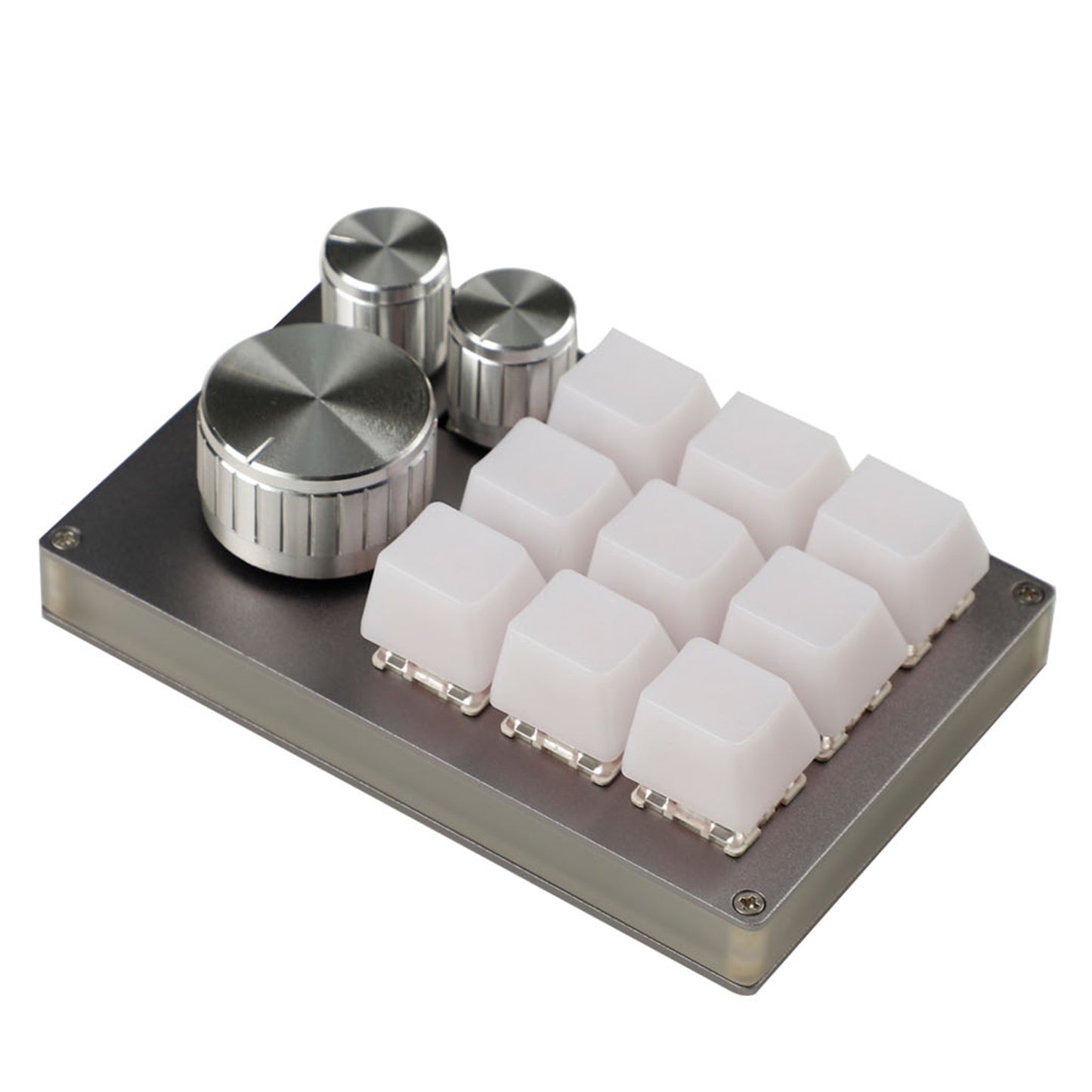 YMDK 12 Key CNC Aluminum Hotswap RGB Knob Support VIA VIAL Macro MX Switches Mechanical Keyboard Numpad For Gaming Photoshop