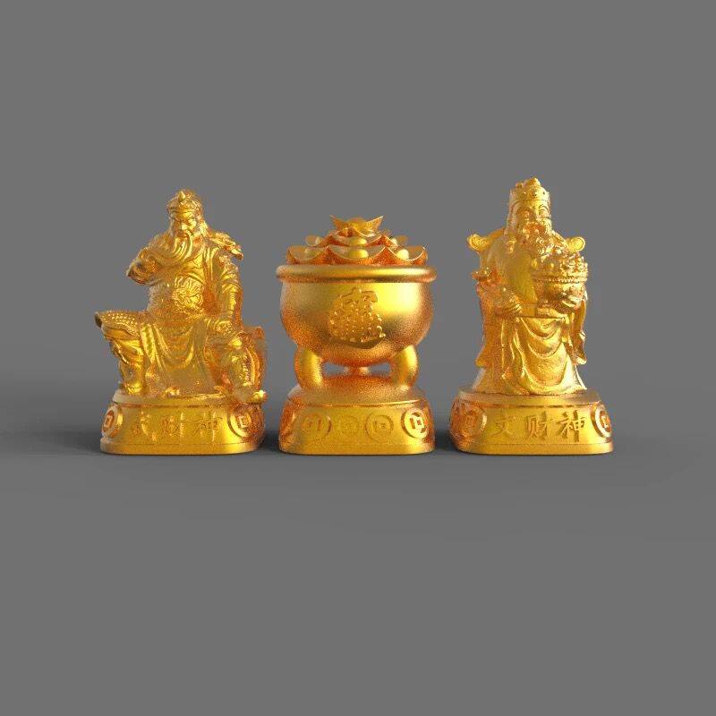 YMDK Cornucopia Personalized Keycaps God Wealth Creative Interesting Resin Keycap for MX Mechanical Keyboard